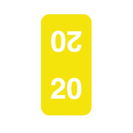 Nevs 2020 Colwell Year Bands 1/2" x 1" Yellow w/Black XY-SV-2020-C